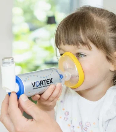 New Vortex Child Mask Yellow